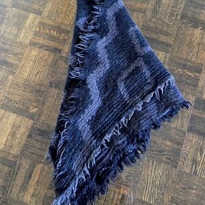 Wilfred Black Wool Scarf